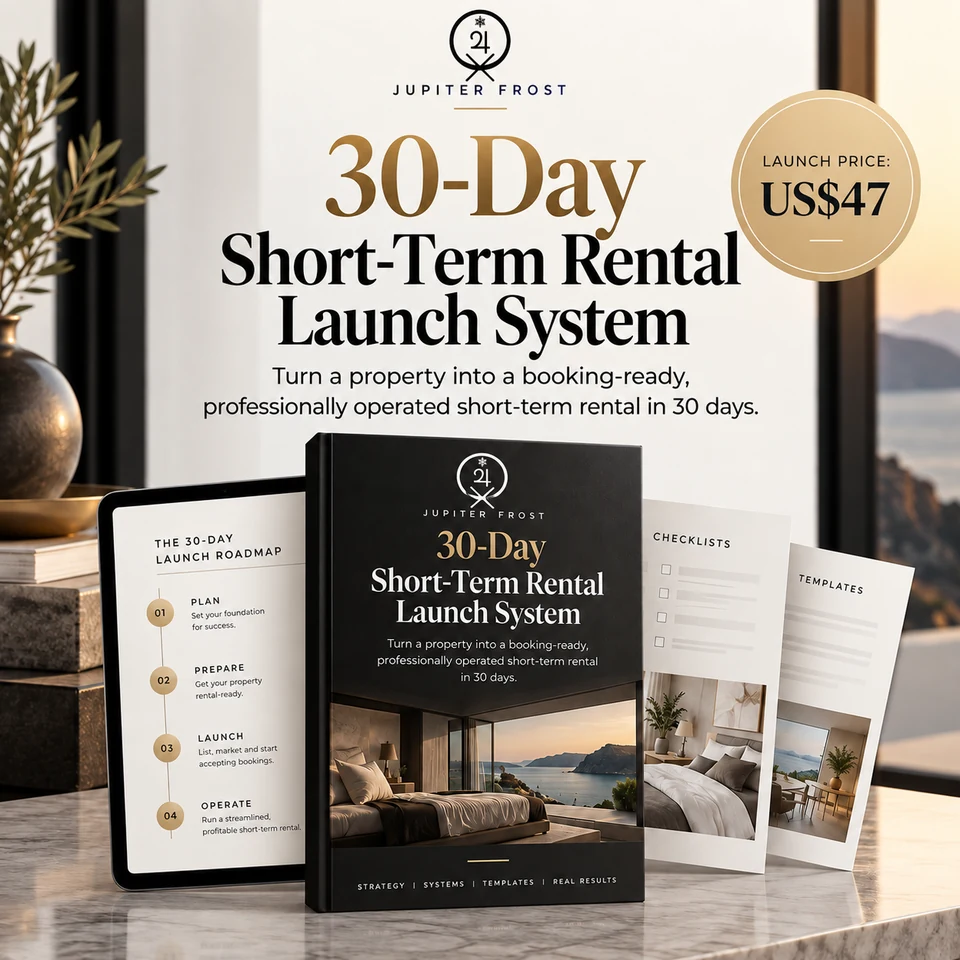 Official 30-Day Short-Term Rental Launch System product artwork